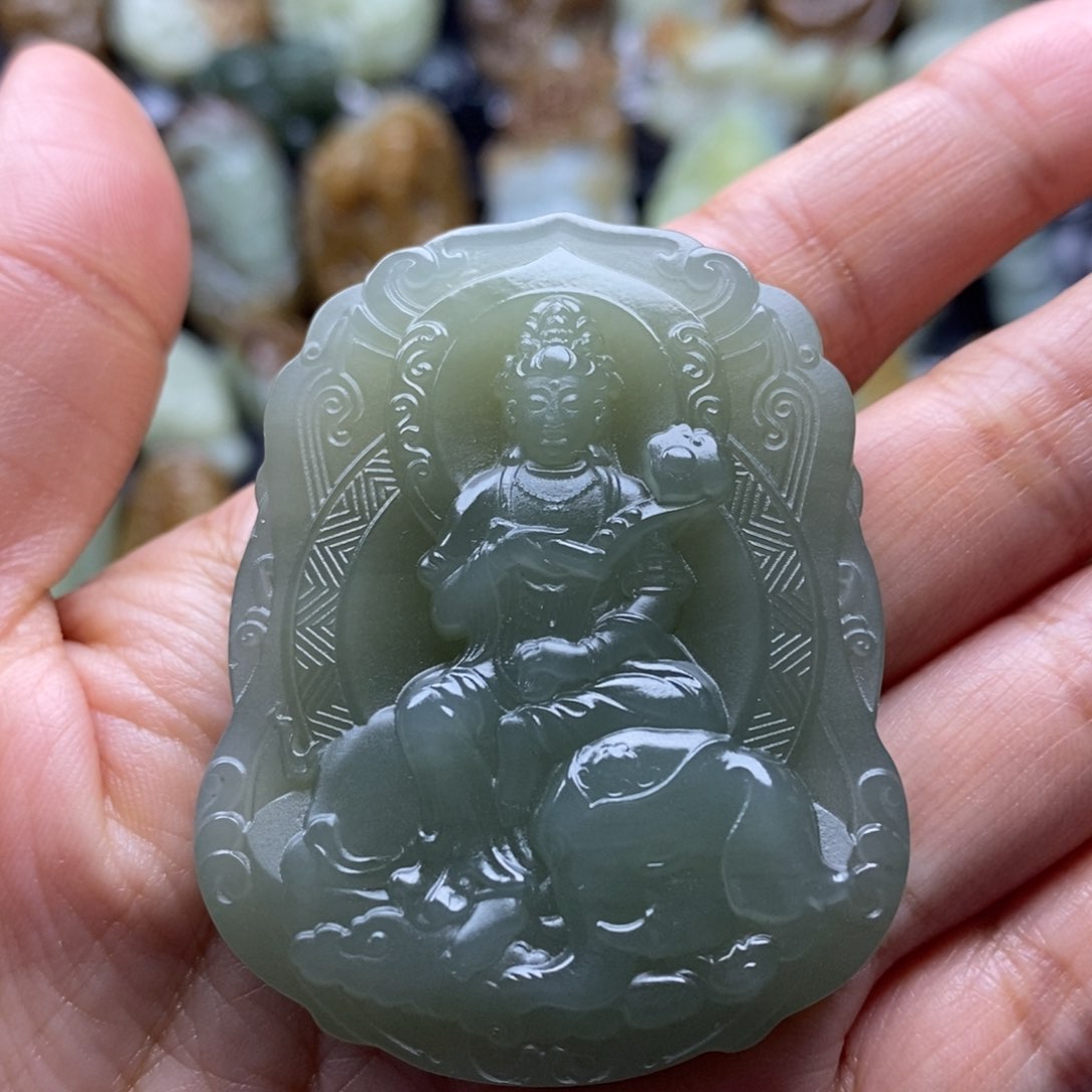 吊坠(不含链)未镶嵌和田玉（糖玉）