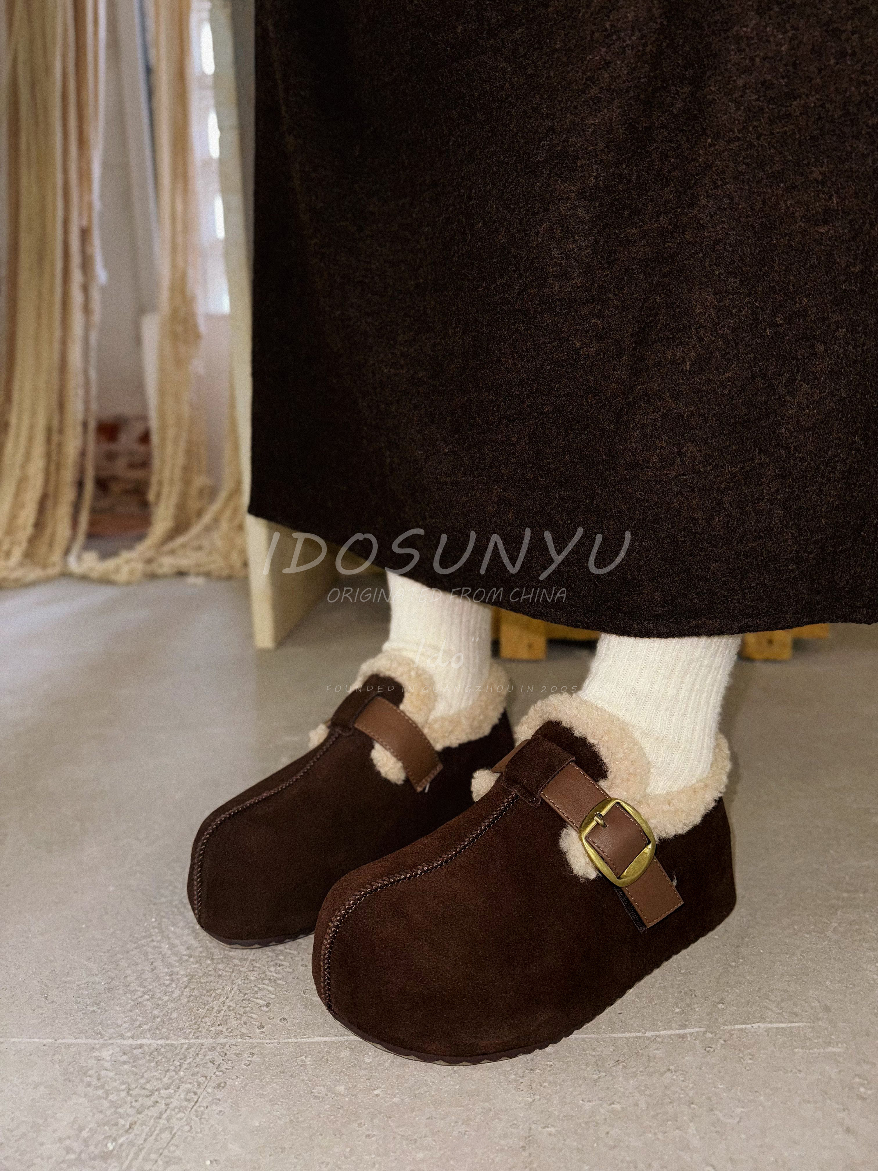 圆头平底百搭休闲女棉鞋73-66