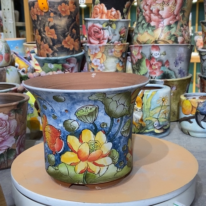 红陶景德镇艺术手绘作品