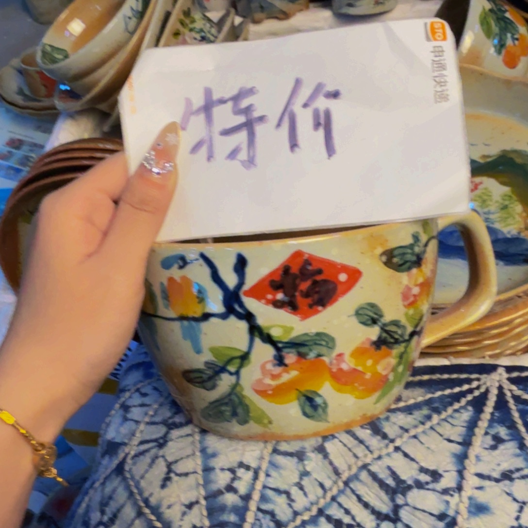 瓷片景德镇陶瓷手工手绘