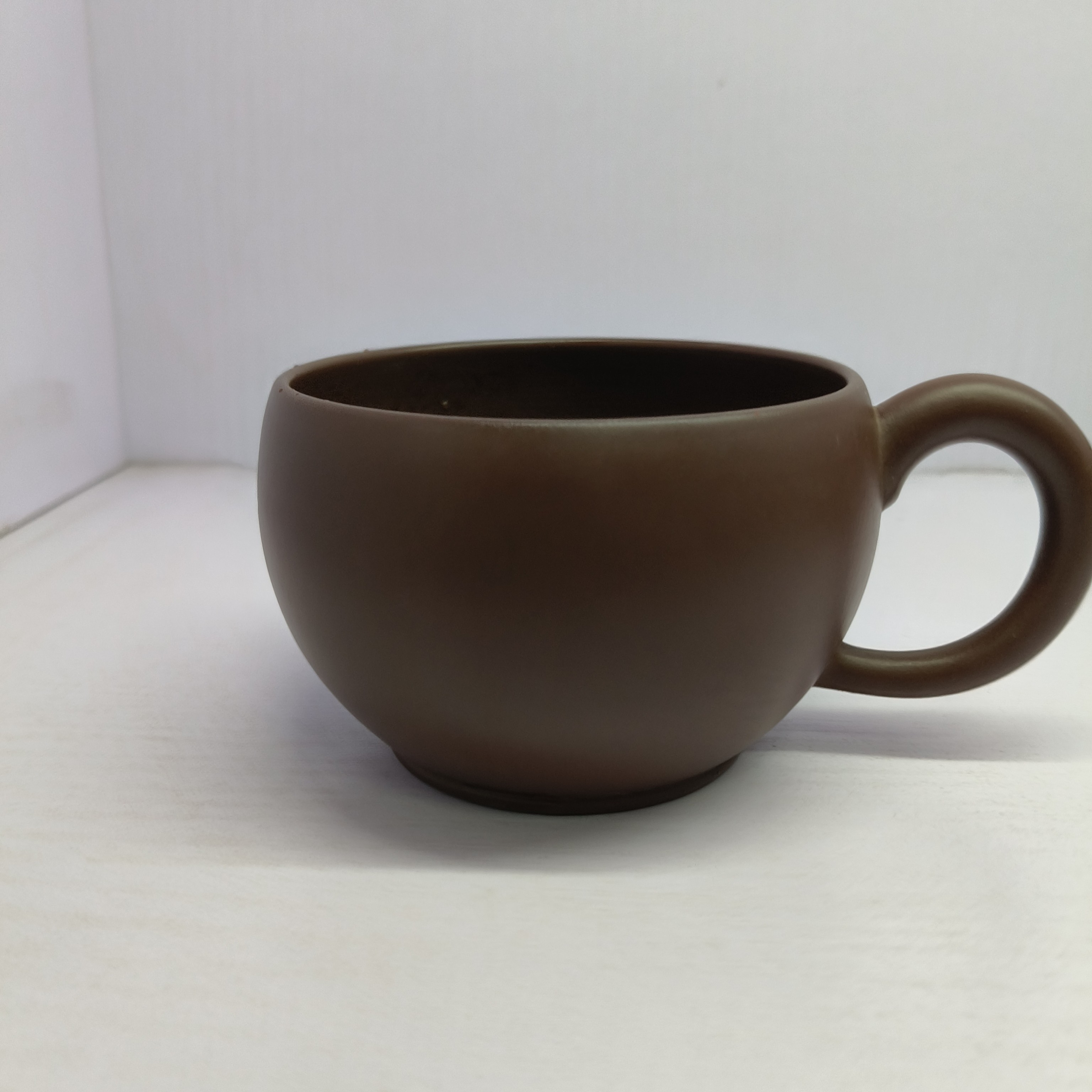 紫砂杯茶具对杯复古黑色精美红泥陶瓷主人杯半手工制作茶杯