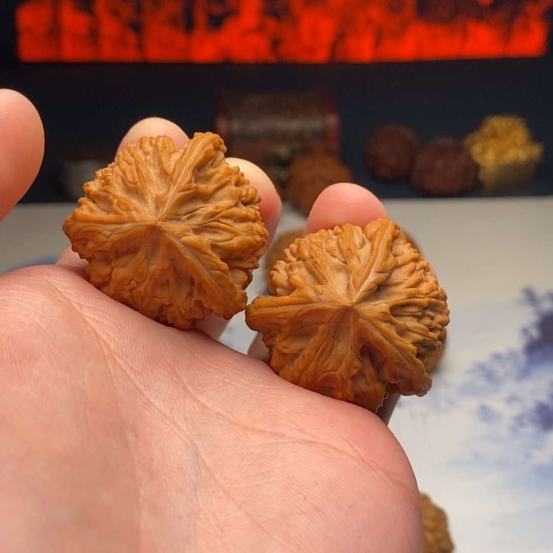 心***上文玩核桃把件御龙