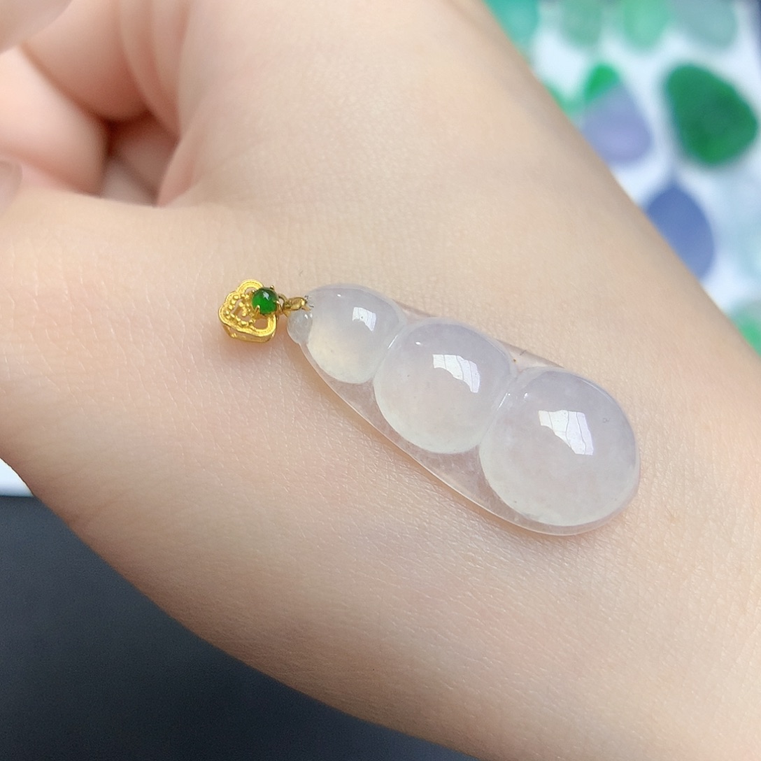 翡翠颈饰18K金镶嵌888888888888