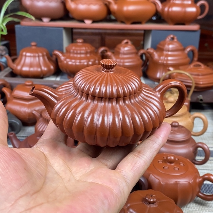 茶壶紫砂筋纹合欢160cc原矿赵庄泥特价