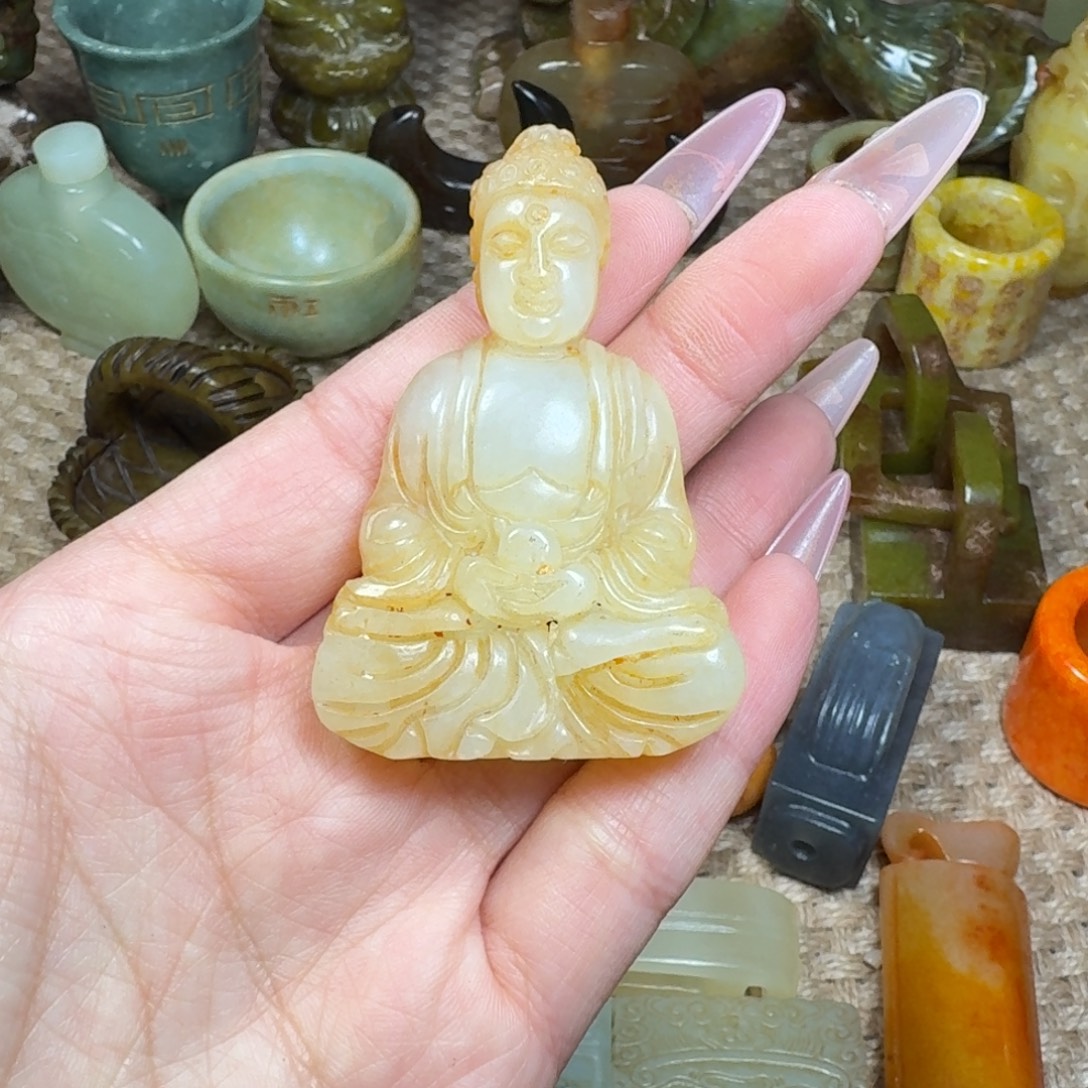 白玉菩提吊坠挂件