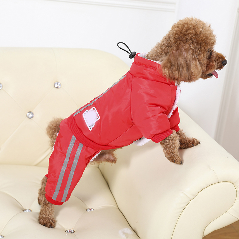 宠物狗狗衣服 2020秋冬新款加棉 加厚 四脚棉衣 棉袄 爆款