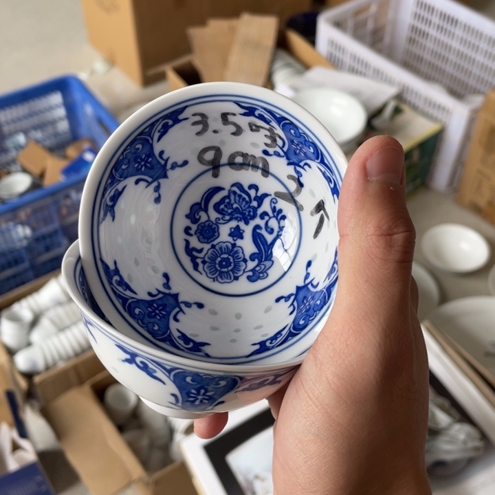 摆件小*Ю景德镇高温细白瓷餐具