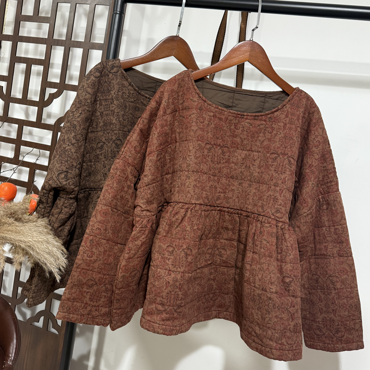 个性数码印花娃娃棉服外套