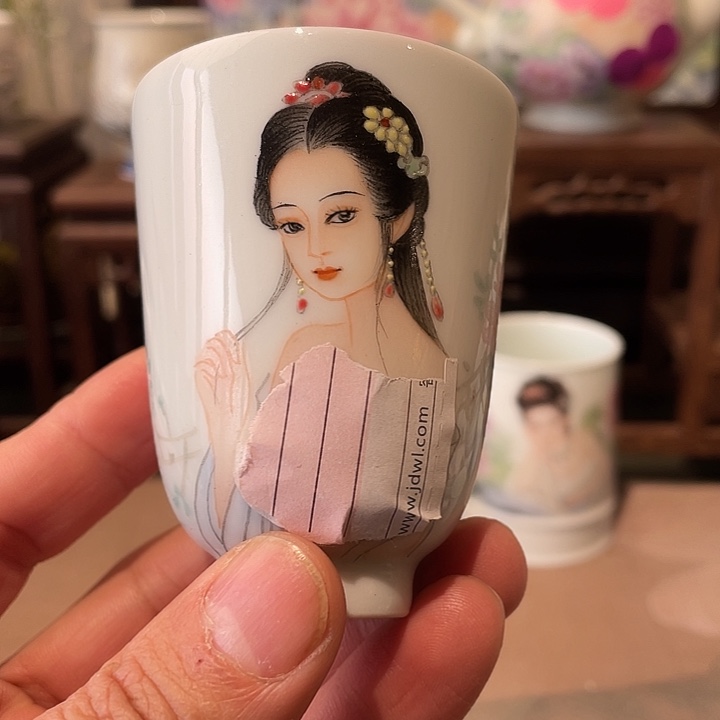 景德镇陶瓷，手工绘画