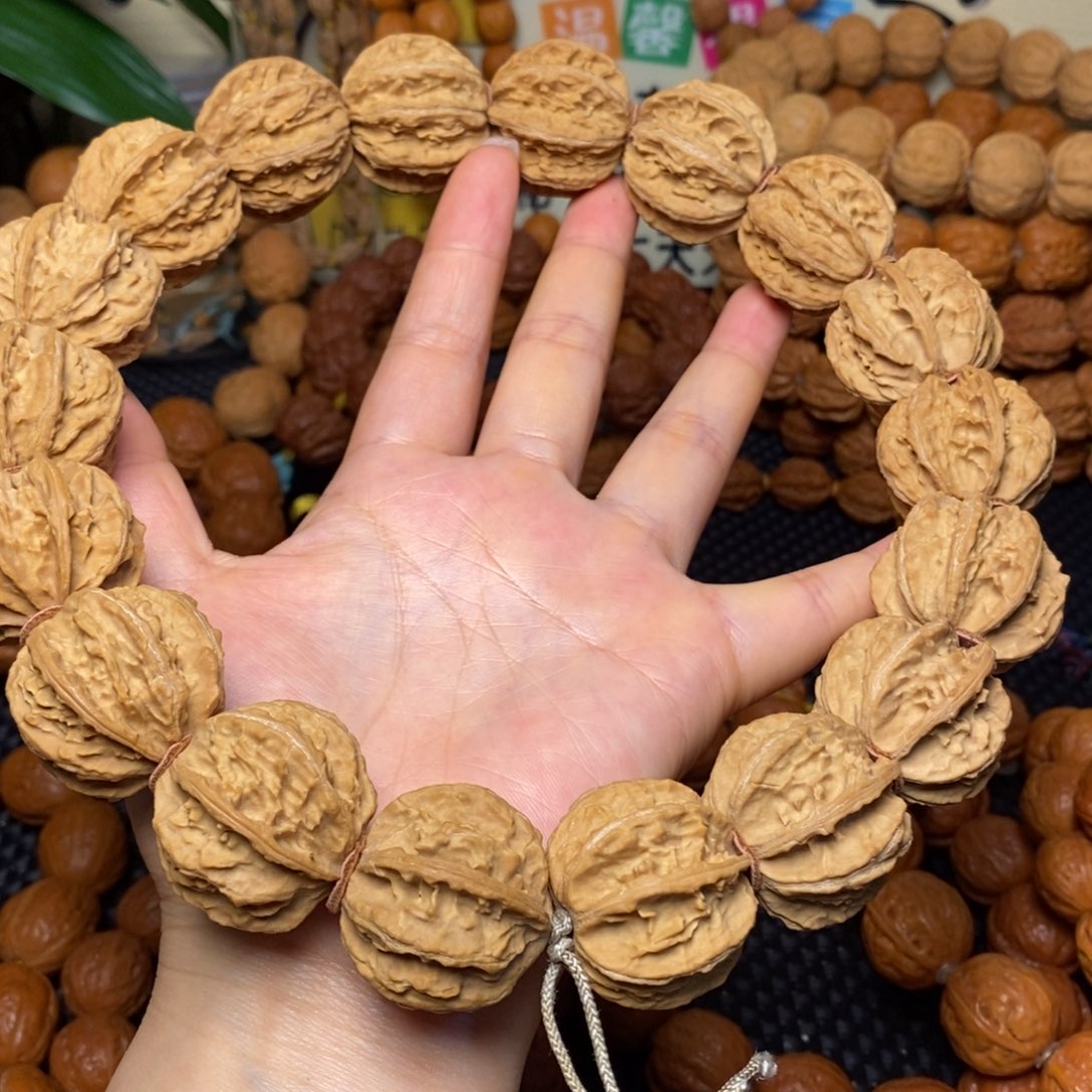 7***8文玩核桃手串八棱手持