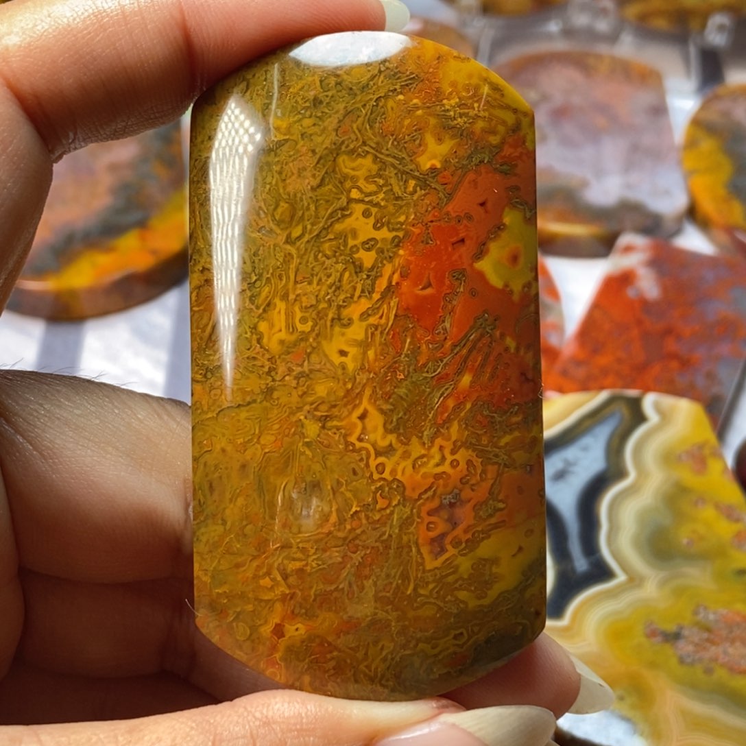 玛瑙/玉髓颈饰未镶嵌战国红