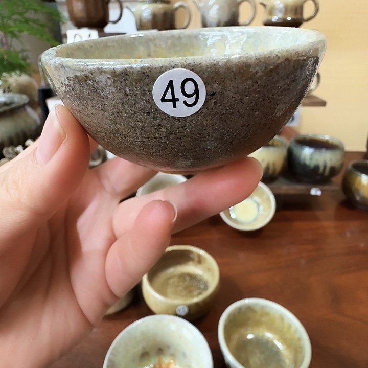 建水紫陶白泥柴烧杯