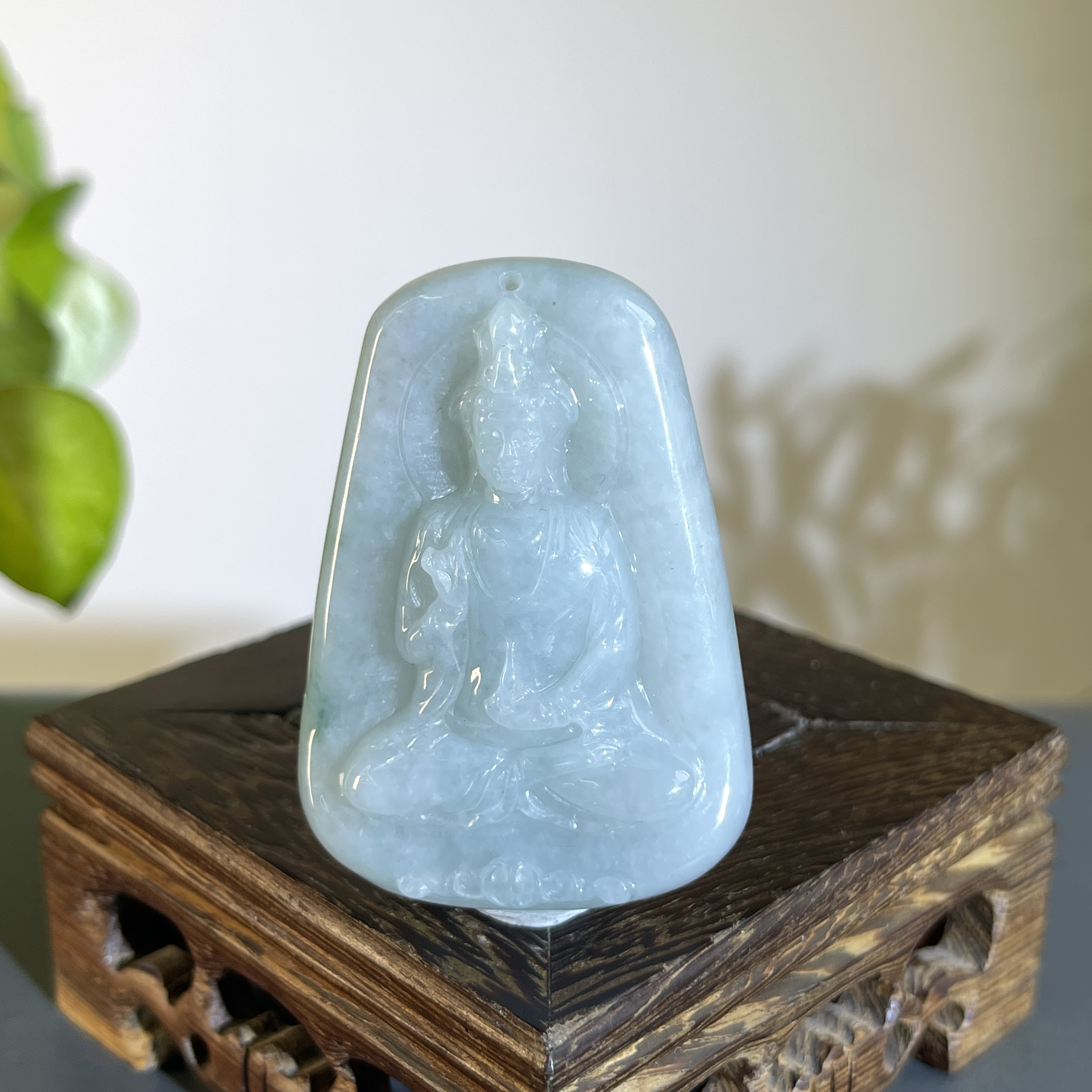 JCA05-58 天然翡翠缅甸A货 净瓶观音