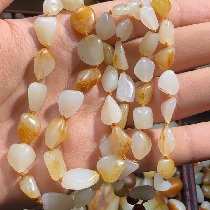 和田玉颈饰未镶嵌52克