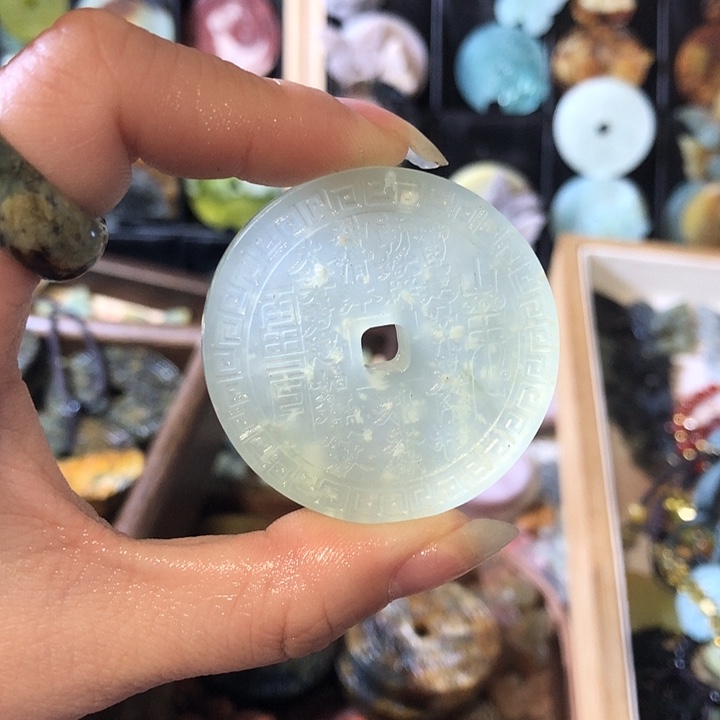 岫玉未镶嵌岫玉挂件