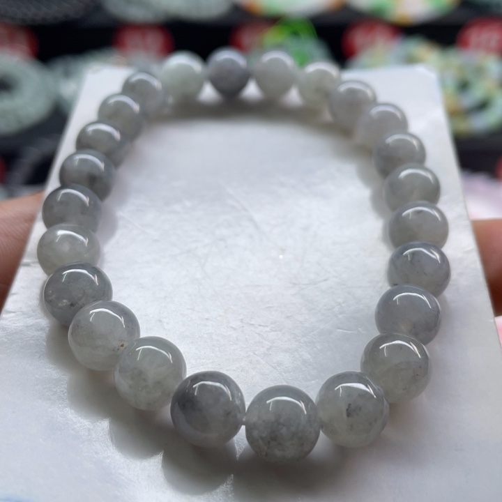 未镶嵌手链翡翠卡8.1有纹