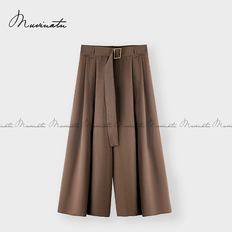 【天丝亚麻】高腰垂感百搭裙裤KZ812516