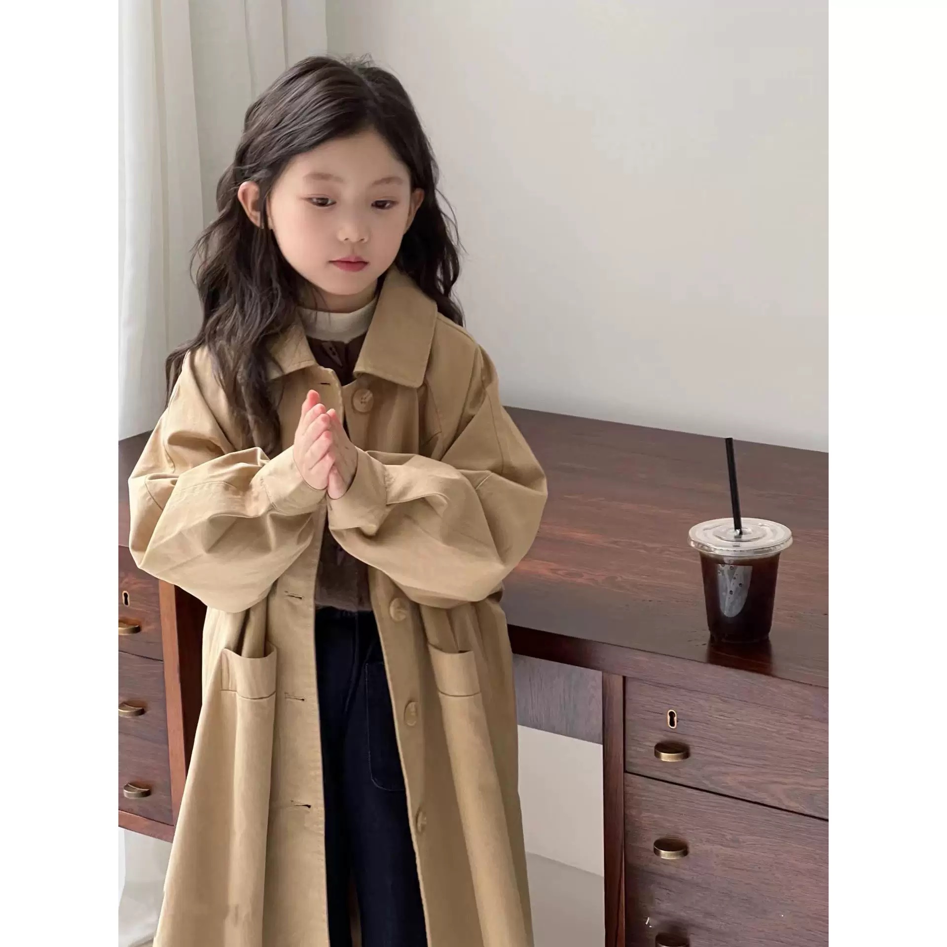 英伦长款春季风衣