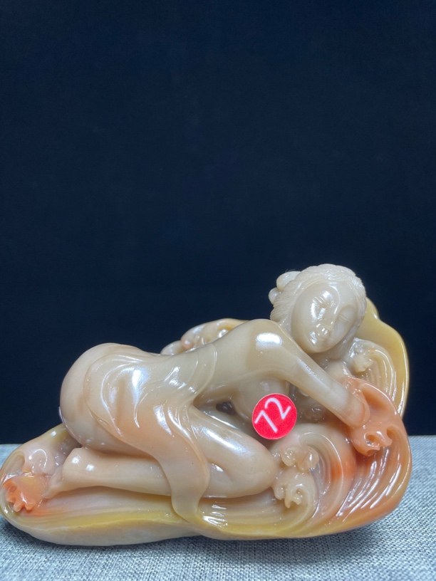 灰田荷花仙子 10X6X5.1公分 312g