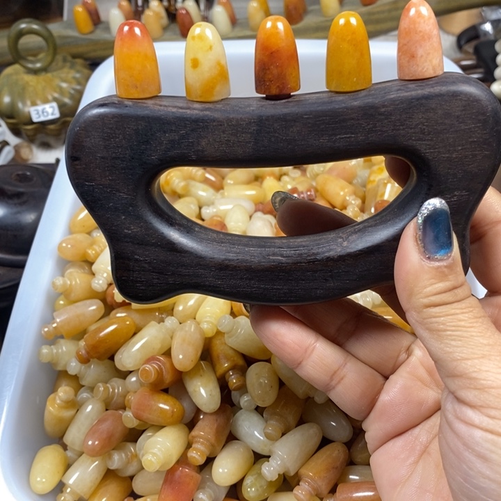 紫光檀小猫按摩梳