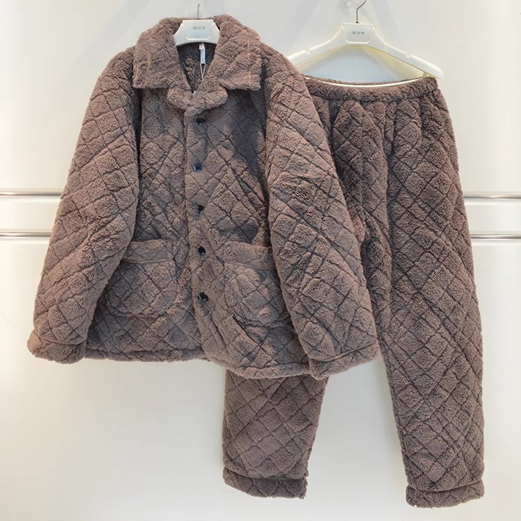 安之伴品牌睡衣男士秋冬家居服11064