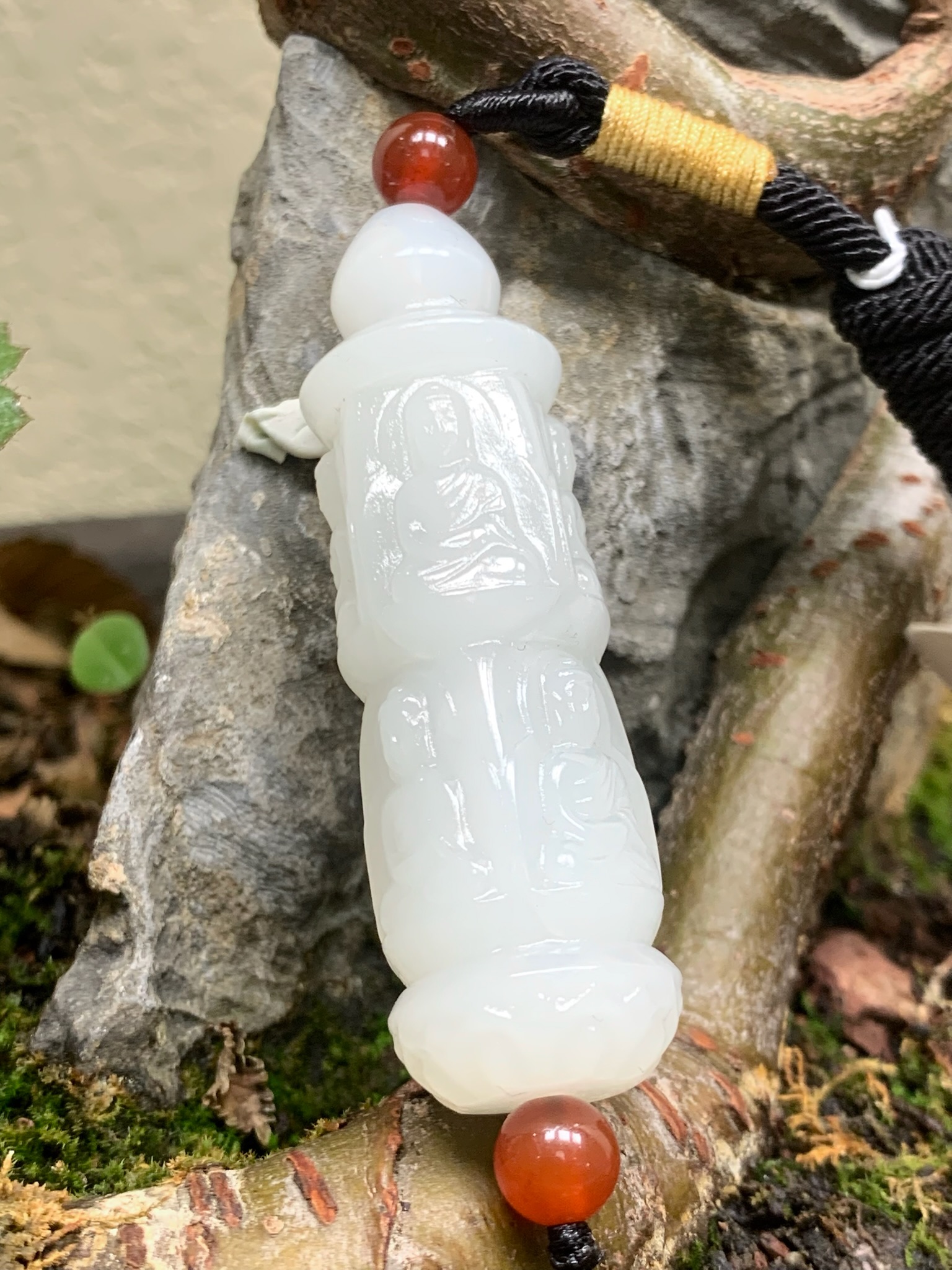 和田玉白玉佛塔挂件，23克，52*15*15，货号02254，8328016