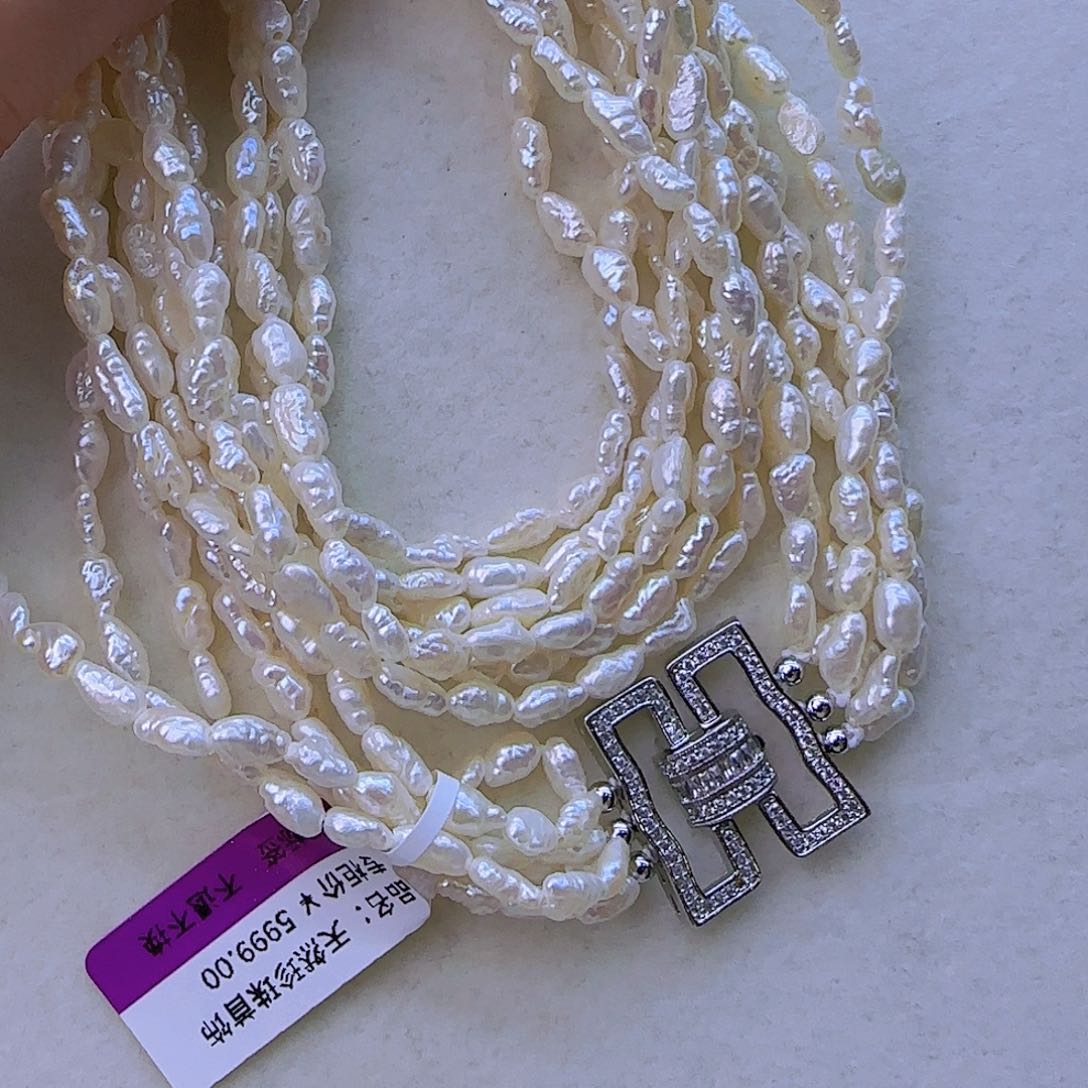 未镶嵌淡水珍珠项链定制681