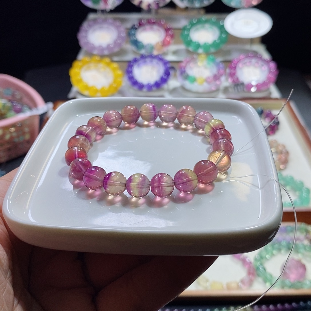 手链水晶未镶嵌9mm夕阳落日