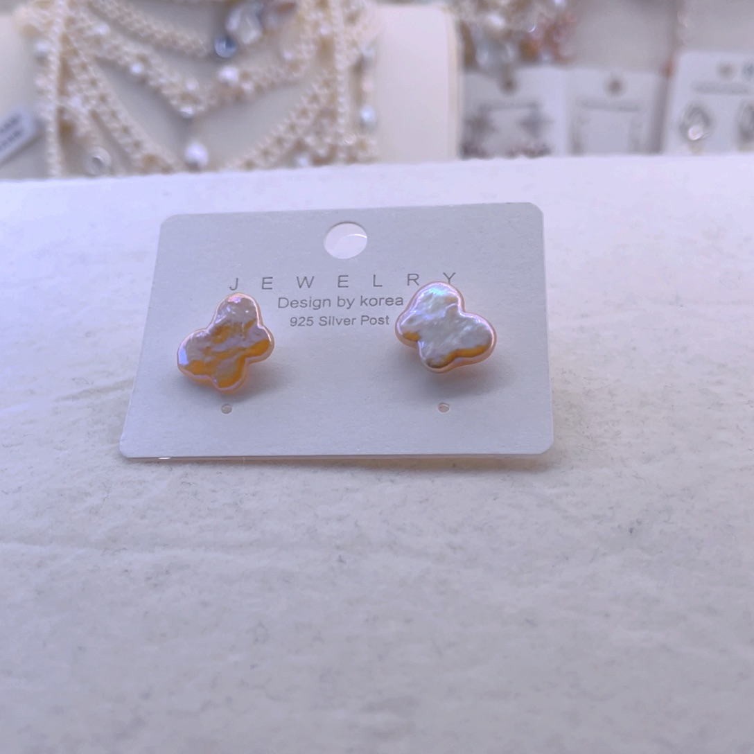 未镶嵌耳饰淡水珍珠