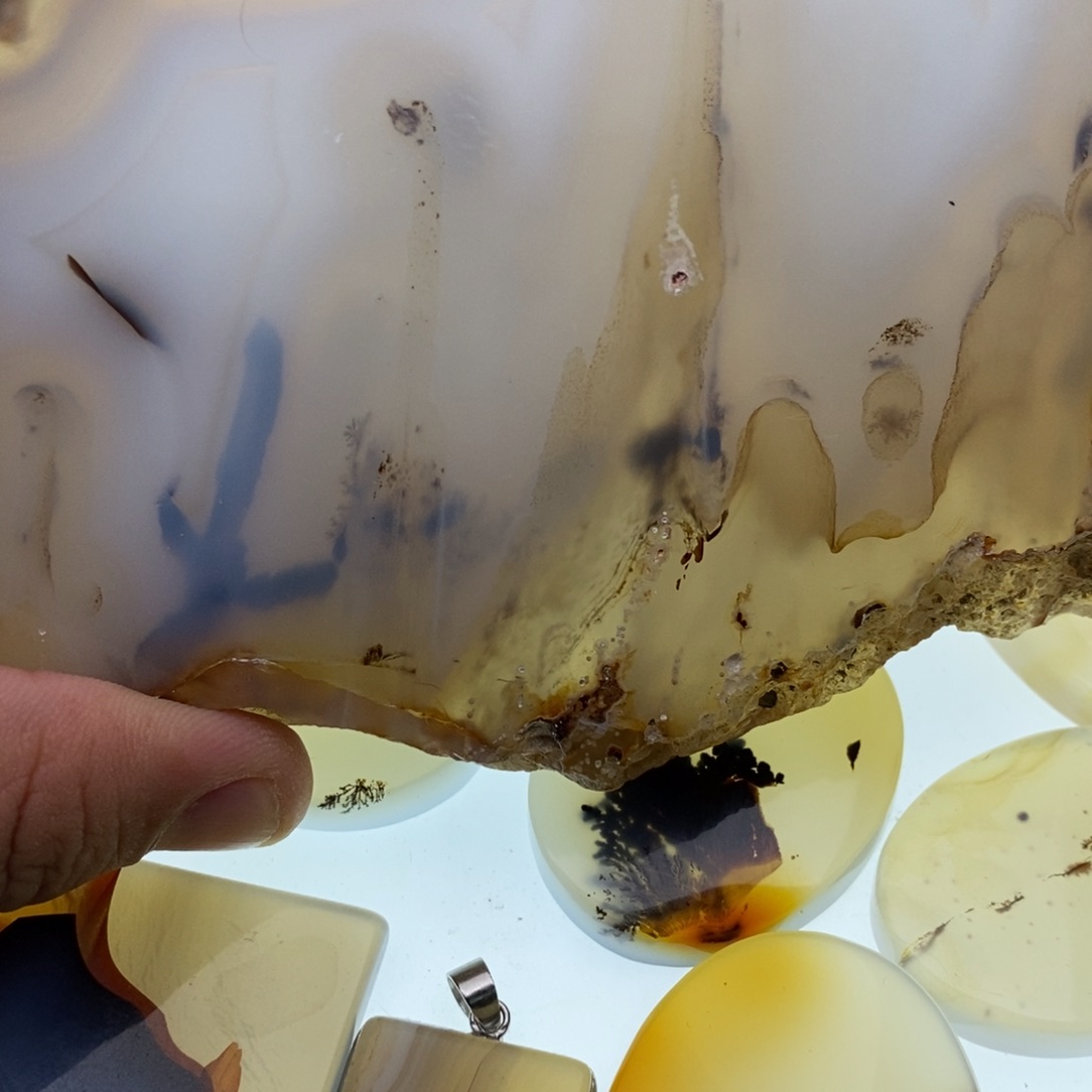 玛瑙/玉髓牌子足银镀金镶嵌