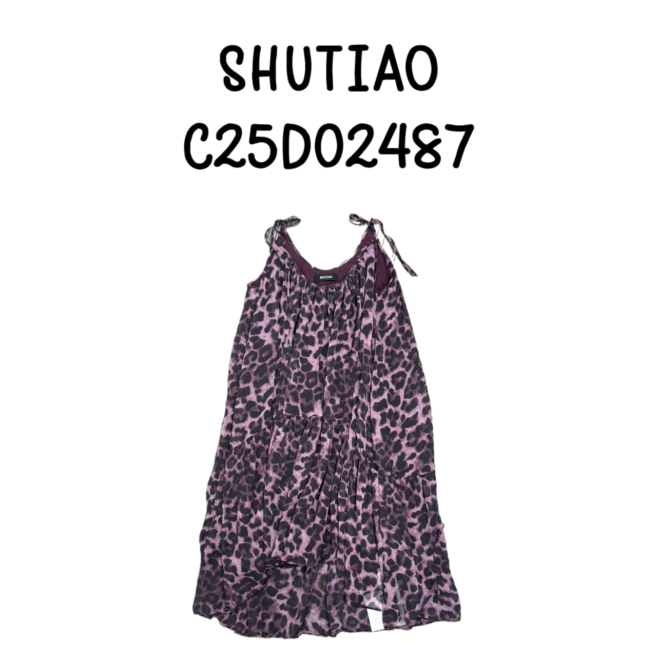 【SHUTIAO】2025夏季：新款小众设计款短款连衣裙C25D02487