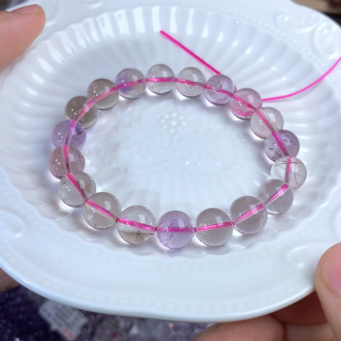 【闪购商品】水晶手链未镶嵌性价比彩超10.8mm