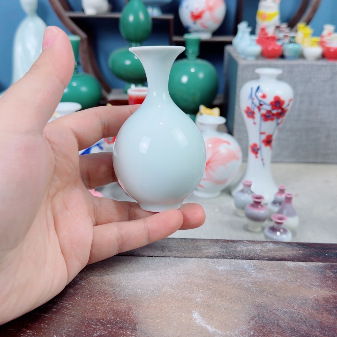 陶瓷手工小花器摆件