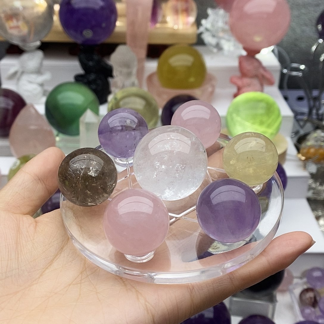 水晶珠宝半成品未镶嵌发***贝1号