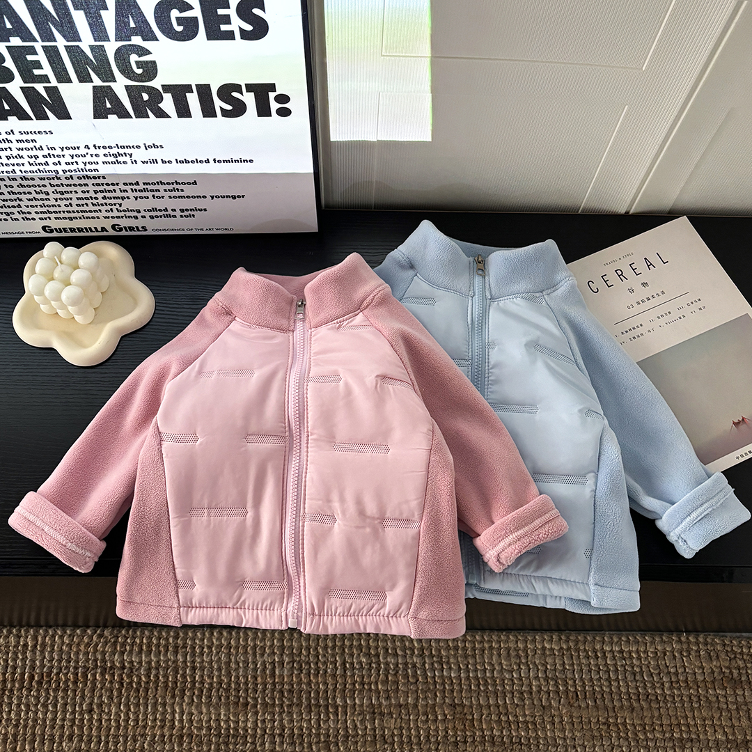 秋冬季新款儿童校服神器男童女童外套加厚棉服保暖帅气棉衣简约