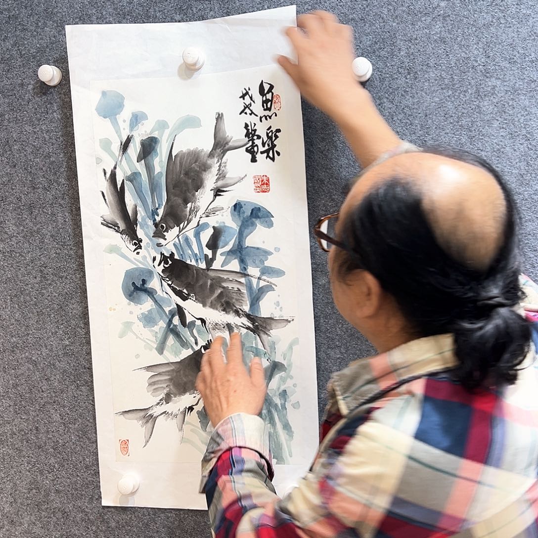 国画纯手绘系列画心