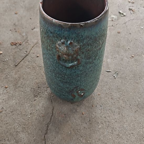 【闪购商品】红陶15-35绿色一个狮子瑕疵