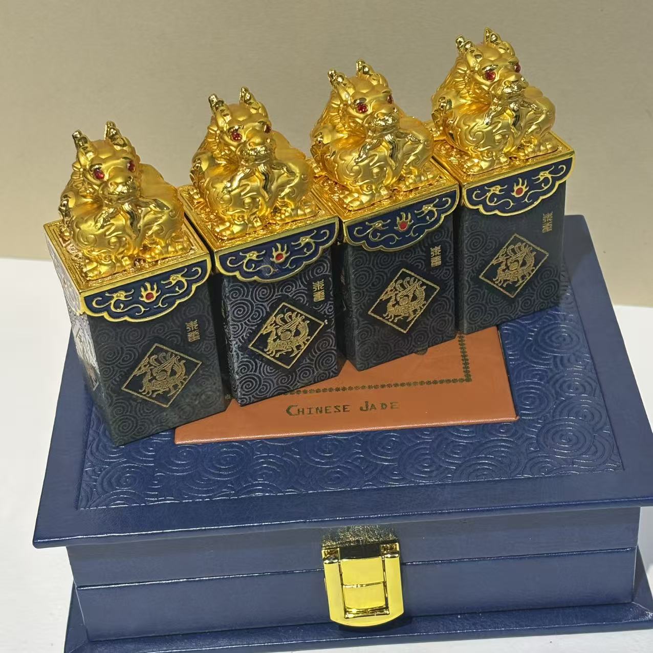 和田玉龙玺印章摆件多样性发货发其一