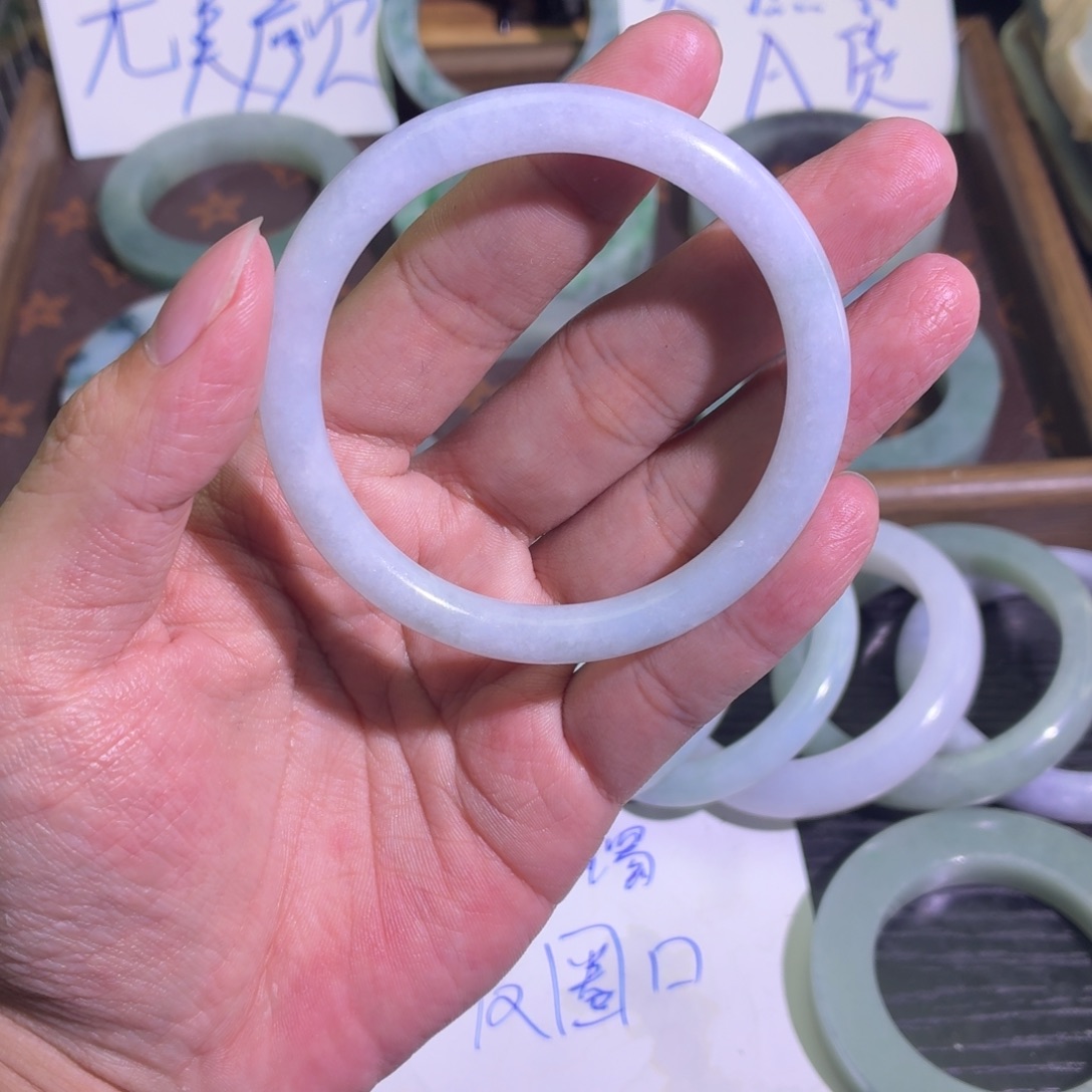 定制翡翠未镶嵌天然纹理随机，追求完美者慎拍