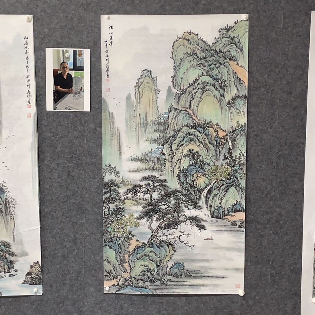 1***9国画四尺画芯 捡漏