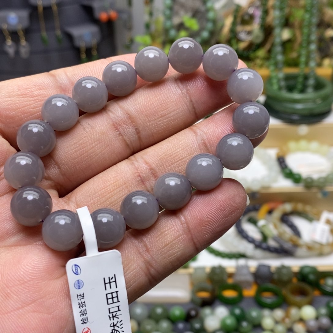 和田玉手链未镶嵌57