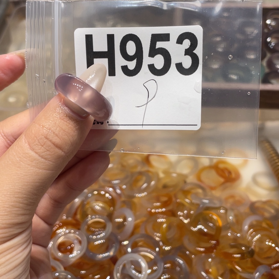 玛瑙/玉髓未镶嵌戒指953