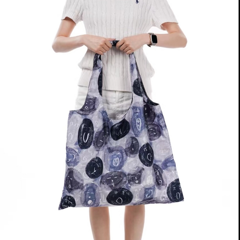 无则艺【妈咪包】灰色开心新款大容量布单肩手提包旅行妈咪包