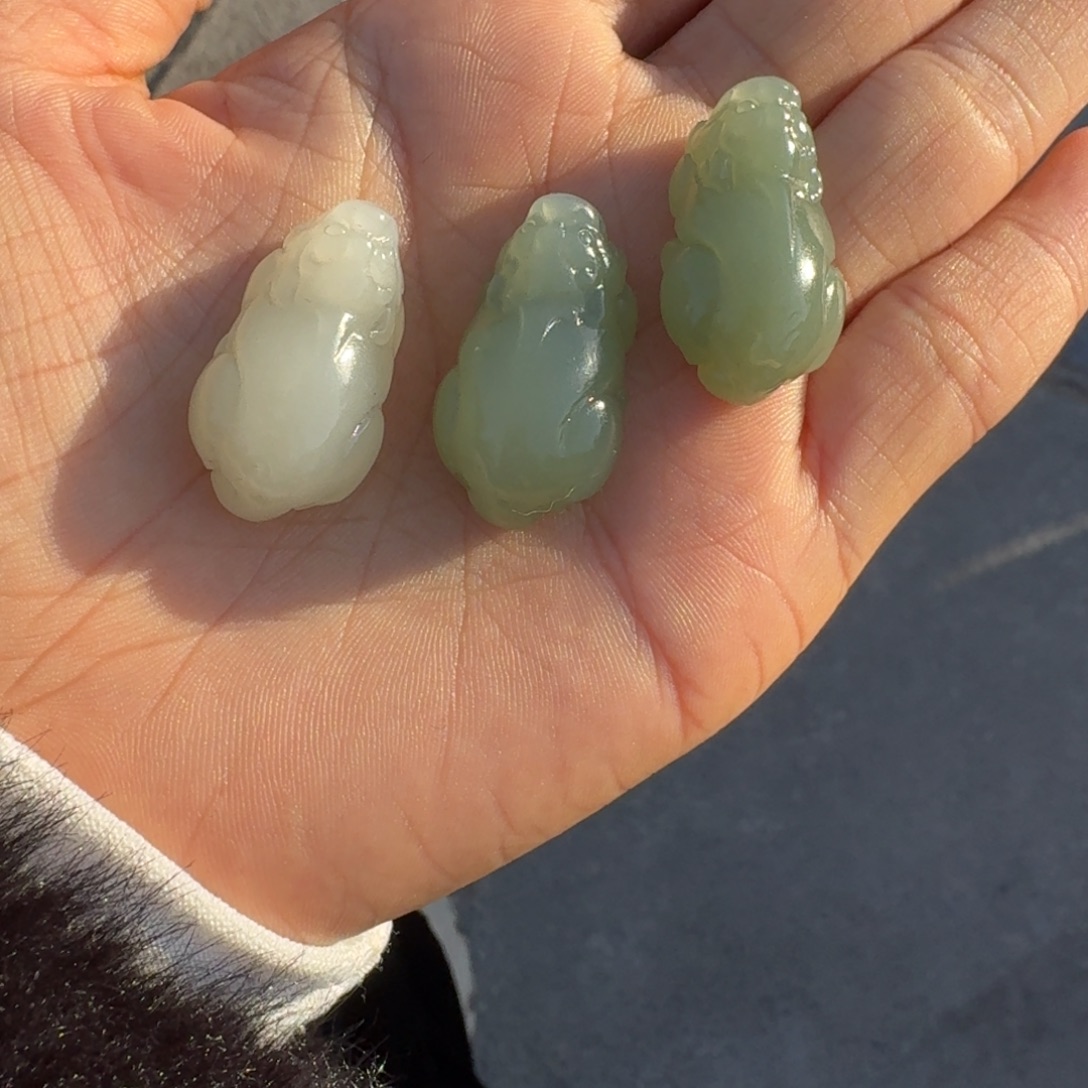 和田玉未镶嵌吊坠(不含链)拍一发一