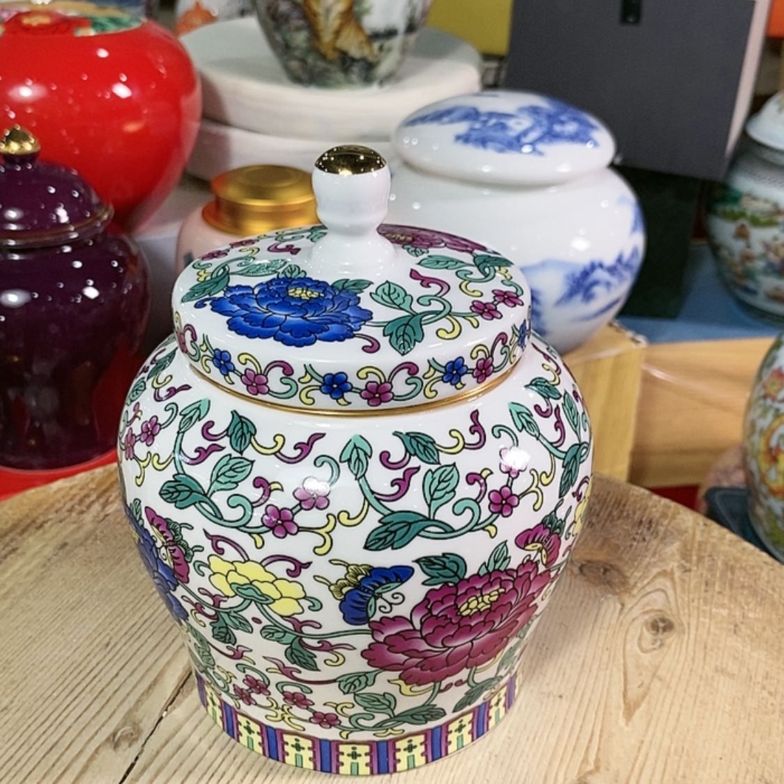 【闪购商品】瓷片陶瓷茶叶罐密封罐