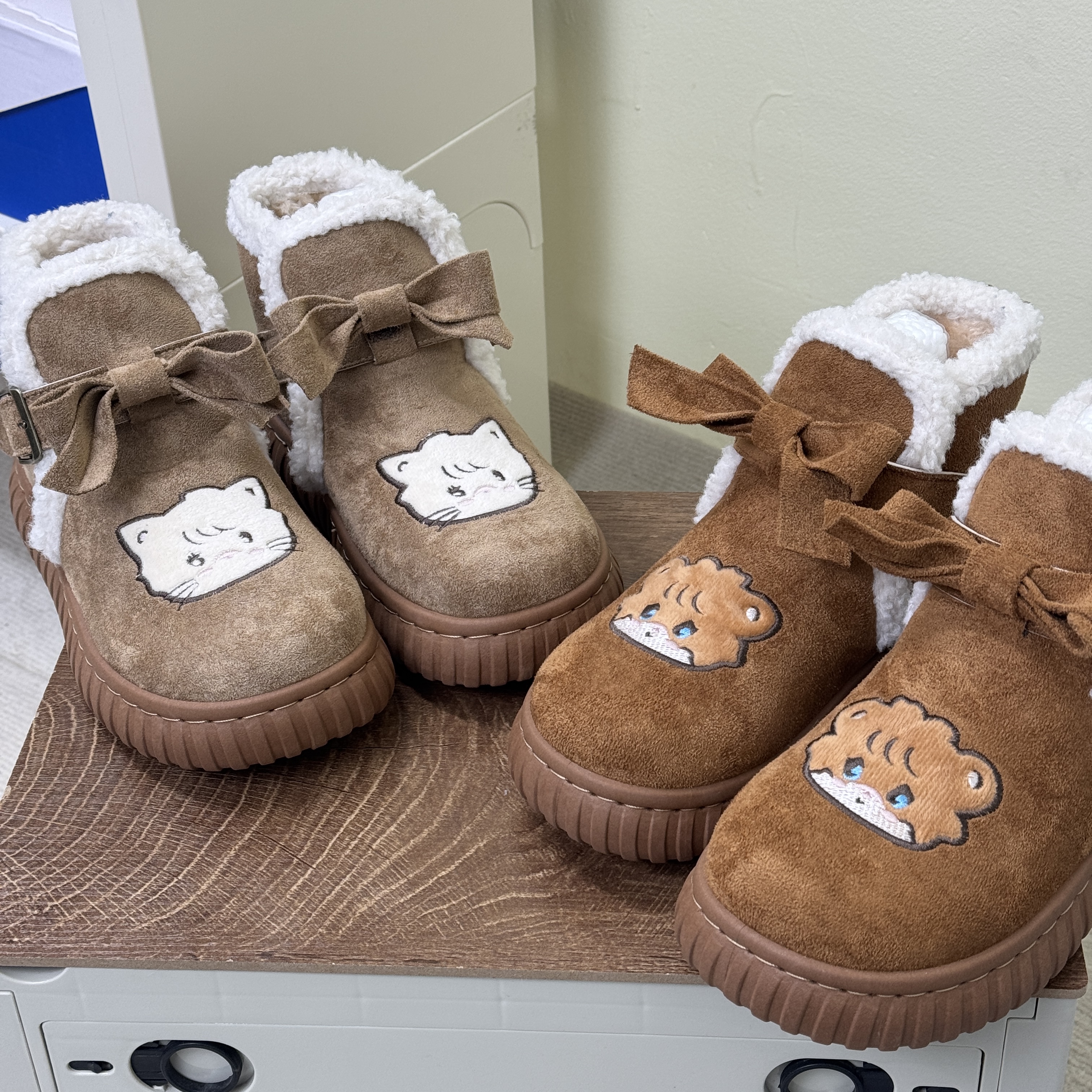 FEIYAO·【质量绝绝子！雪地靴！小猫咪&小脑虎】百搭厚底板鞋