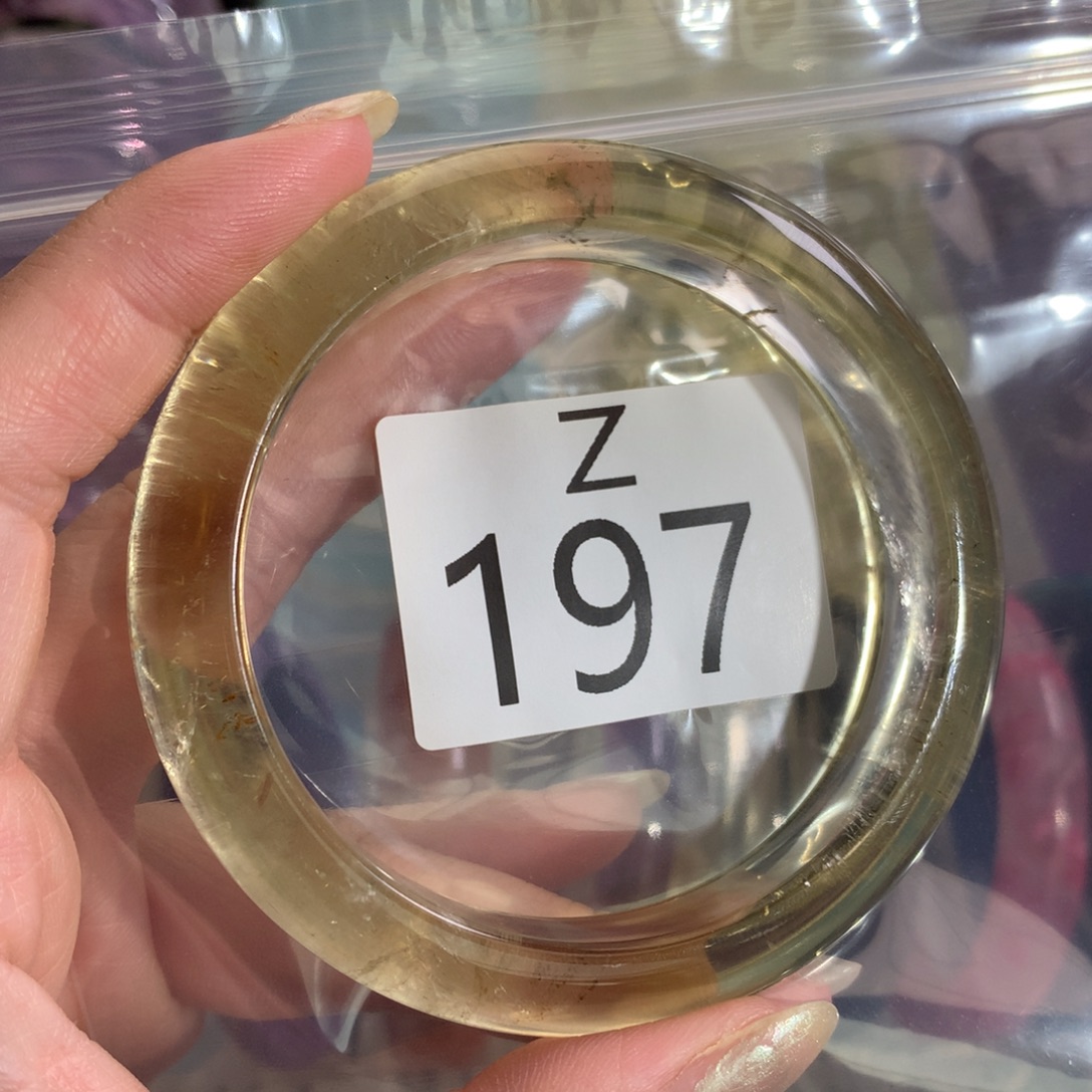 白***白未镶嵌珠宝半成品水晶水晶手镯197-58