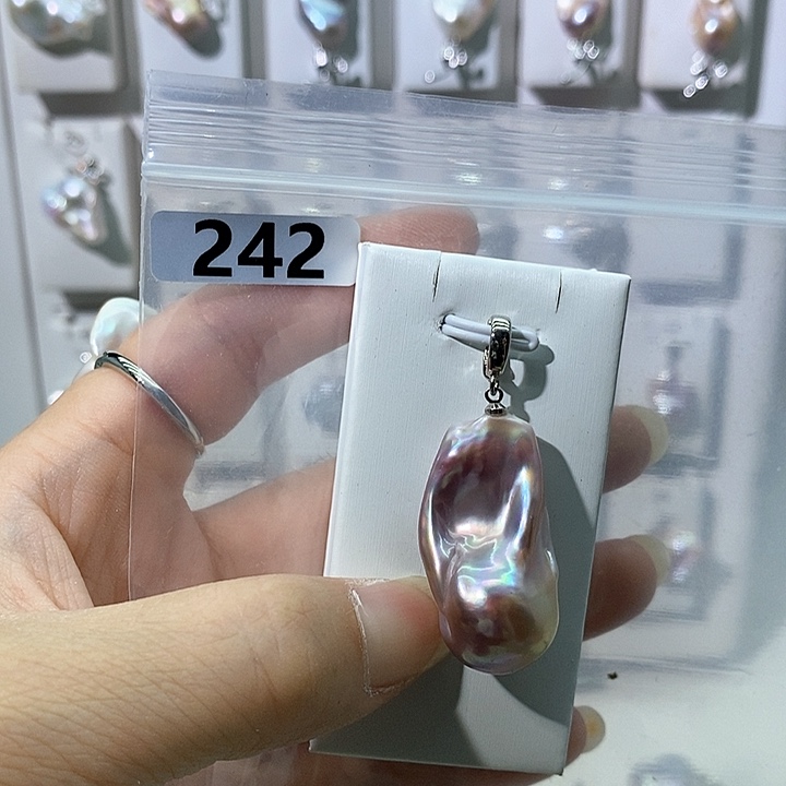 淡水珍珠合金吊坠(不含链)