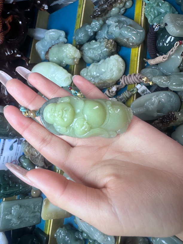 和田玉佛公吊坠挂件