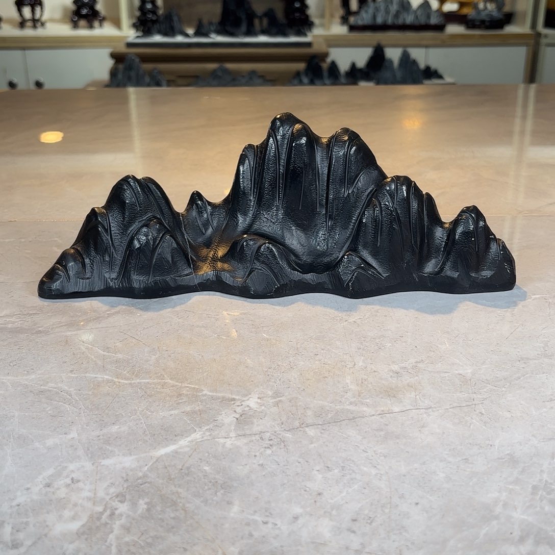 青***空灵璧石手工雕刻奇石摆件